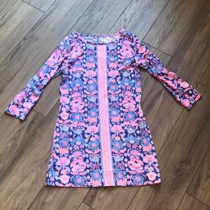 Lily Pulitzer Blue and Pink Floral Dress